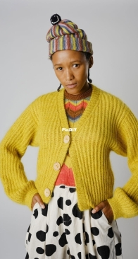 Brioche Bubble Cardigan by Lindsay Degen