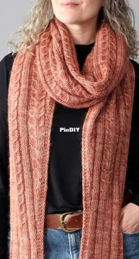 Old Rose Wrap by Lisa Hannes