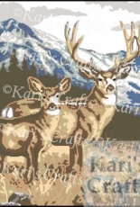 KarisCrafts - Kari Davies - Deer in the Mountains