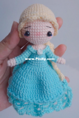 Hua Kai Yi Duo Xiao Mao Qiu - Qiuer Handmade - Princess Collection - Elsa - Chinese