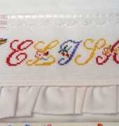 Cots sheet for a girl