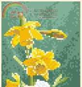 Heritage Stitchcraft - Flower Panels JCDF469 Daffodil Panel by John Clayton XSD