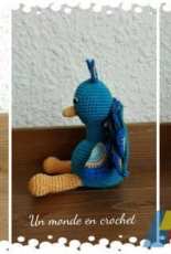 Un monde en crochet - Lidia K - Gaston the peacock - French