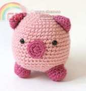 Lion Brand Yarn - Amigurumi Little Pig-Free