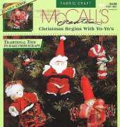 McCalls Creates Fabric Craft 14064 Christmas Begins with Yoyos