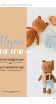 Blue Sparrow Handmade - Bianca Flatman - Flynn the Bear