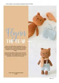 Blue Sparrow Handmade - Bianca Flatman - Flynn the Bear