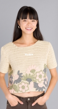 Yarnspirations - Caron - Mosaic Motifs Top - Free