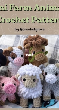 Crochet Grove - Anabelle Mcelhaney - Mini Farm Animals