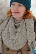 Meet Me in the Middle Shawl by Katya Gorbacheva