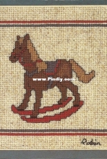 Graphique Needle Arts Card - Rocking Horse Robin Rowe 1984