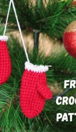 AmiCroShop - Olga - Christmas ornament gloves - Free