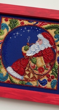 Finished "Santa" Jim Shore/ Mill Hill