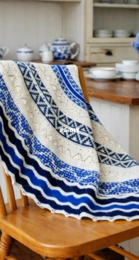 Mosaic Magic Shawl - Olya Mikesh - YellowBlueDesign - Free