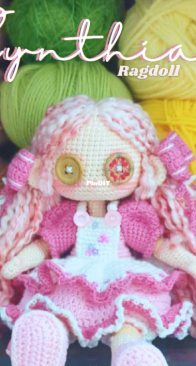 Red Bunny Crochet - Cynthia ragdoll English and Spanish