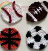Crochet Spot - Rachel Choi - Sports Balls Appliques