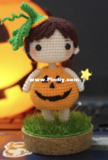 XuXia Handmade - Gemini - Halloween witch and pumpkin - Chinese - Free