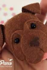 Fiapo de Pano - Chaveiro Pitbull / Pitbull Key Ring Felt Pattern - Portuguese - Free