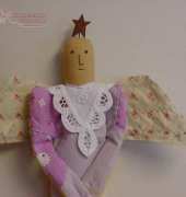 Primitive Antique Quilt Angel Dolls Finished