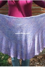 Calico Scallop Shawl by Maggie Schott