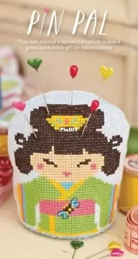 Pin Pal by Sarah Cookland from Cross Stitcher 276 PCS + XSD
