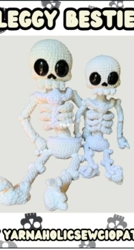 Yarnaholic Sewciopath - Yain Crimin - Leggy Bestie