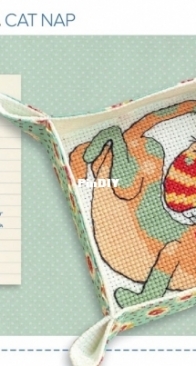 Cat Nap by Durene Jones from Cross Stitcher 398 PCS + XSD