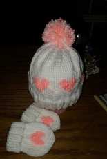 Little Love Hat and Mittens