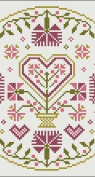 Modern Folk Embroidery - The Joyous Heart A Hoop Art Project  XSD+PCS