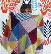 Lion Brand Yarn-Color Blocks Baby Blanket-Free