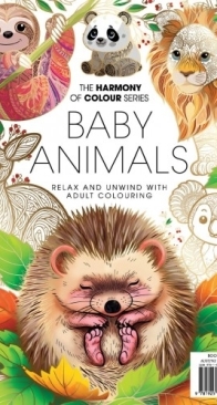 The Harmony of Colour Series -   Colouring Book 128 - Baby Animals - 2025