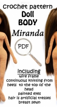 Paprika Crochet Dolls - Maria Gavrilova - Doll body Miranda