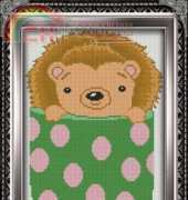 Grans Stitch Niche - Hedgehog in pot