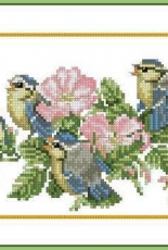 Lanarte 33849 Bluetits on Roses by Marjolein Bastin
