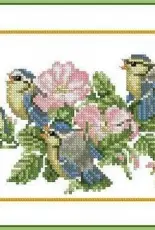Lanarte 33849 Bluetits on Roses by Marjolein Bastin