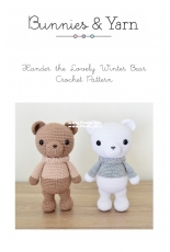 Bunnies and Yarn - Michelle Alvarez -  - Xander the Lovely Winter Bear Crochet Pattern