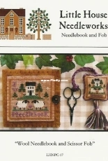 Little House Needlework LHNPC-17 Wool Needlebook and Scissor Fob XSD