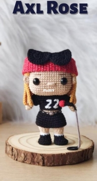 Crocheniacs - Bianca Santos - Axl Rose - Portuguese