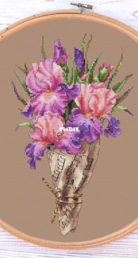 Ameli Stitch - Irises in Music Paper