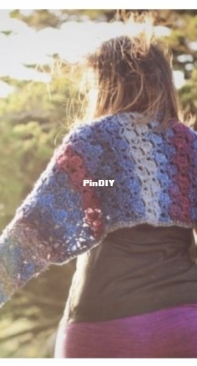 Handmade by Phanessa Fong - Phanessa Fong - Wrapped in Petals Shrug
