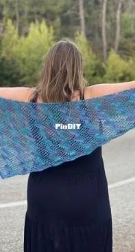 Lasso the Moon Shawl by Jem Arrowsmith