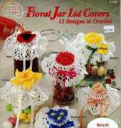 American School of Needlework 1145 Floral Jar Lid Covers by Maggie Weldon