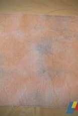 Marble orange/grey hand died fabric
