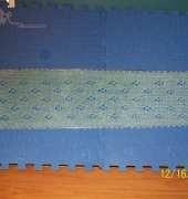 Mohair knitted scarf