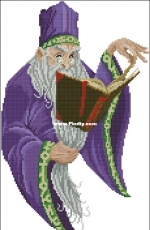 The Wizard by Jarrod Elvin from Jill Oxtons Cross Stitch Issue 46 PCS + XSD