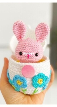 Hc Haekelzauber - Halime Civelek - Surprise Egg With Baby Rabbit