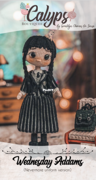 Calypso Boutiquee - Geraldine Chirinos de Souza - Wednesday Addams Nevermore Uniform Version