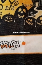 Trick or treat kitchen towel