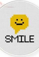 Daily Cross Stitch - Smile!