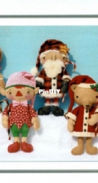 Happy Heart Patterns - HHF- 311 - Christmas Gathering Ornies- The_Boys
